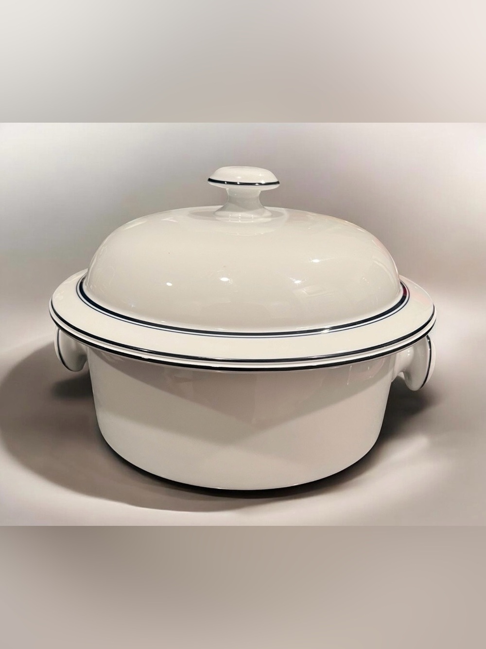 Christianshavn Blue enameled steel covered casserole by Dansk